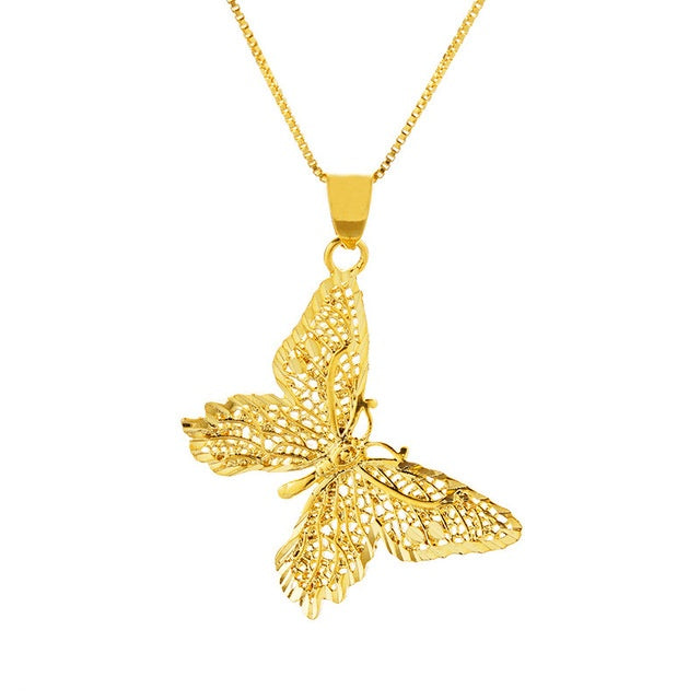 Butterfly Pendant Chain Necklaces