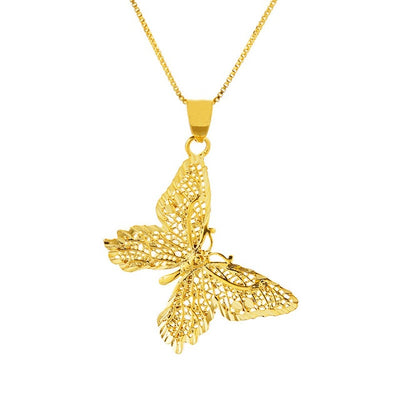 Butterfly Pendant Chain Necklaces